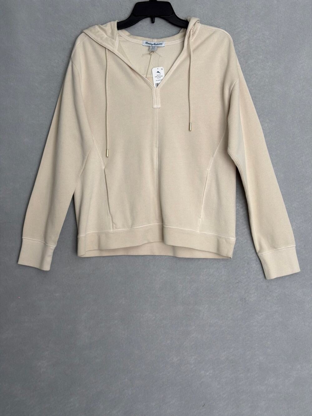 Tommy Bahama Sunray Cove Hybrid Hoodie Bedouin Sand Women's Small NEW